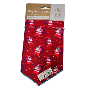 Christmas Funny Santa Bandana for Small Dogs