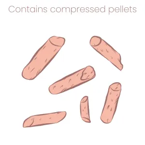 Animal Zone Hamster Food contains compressed pellets