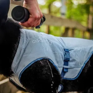 Kurgo Core Cooling Vest close up while pouring water on vest