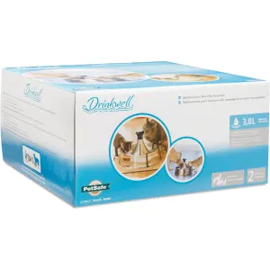 Drinkwell 360° Stainless Steel Pet Fountain – 3.8L in packaging