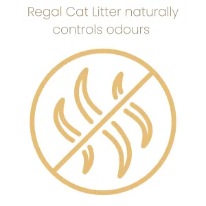 Regal Cat Litter naturally controls odours