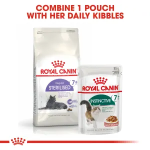 Royal Canin Instinctive Adult Wet Cat Food +7 use with dry kibble