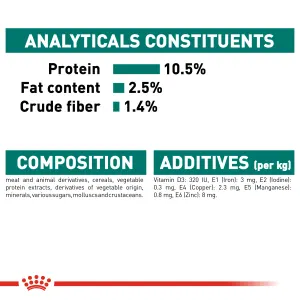 Royal Canin Instinctive Adult Wet Cat Food +7 analytical constituents