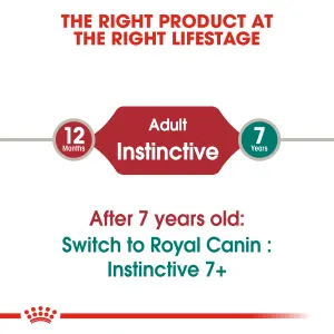 Royal Canin Instinctive in Jelly Adult Wet Cat Food correct life stage
