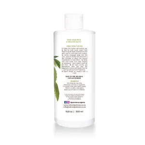 Pannatural Heavenly Hemp Shampoo back of packaging