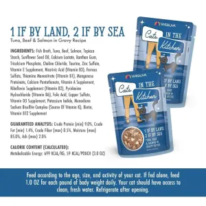 Weruva 1 If By Land 2 If By Sea Wet Cat Food analytical constituents