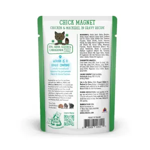 Weruva Chick Magnet Wet Cat Food back of packaging