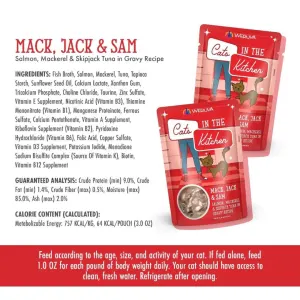 Weruva Mack, Jack & Sam Wet Cat Food analytical constituents