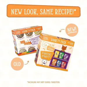 Weruva Pantry Party Wet Cat Food Variety Pack packaging change