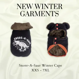 Dog’s Life Snore-A-Saur Winter Cape black