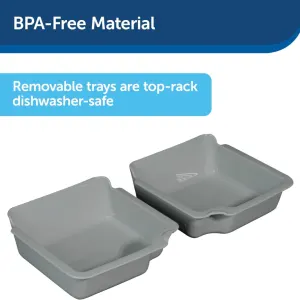 Digital 2 Meal Pet Feeder bpa-free material