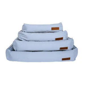 Huntlea Dog Koletto Bolster Bed blue colour, with all four sizes