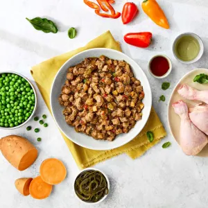 Naturo Grain and Gluten Free Chicken in Herb Gravy Dished