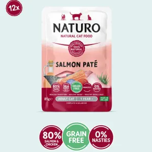Naturo Salmon Pate Adult Wet Cat Food Salmon and natural products