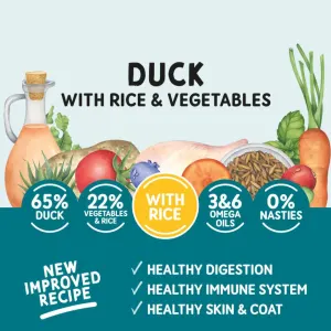 Naturo Duck With Rice and Vegetables Adult Wet Dog Food with Rice and natural products