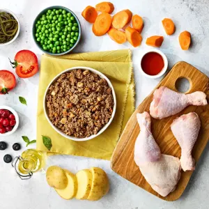 Naturo Grain Free Chicken with Potato and Vegetable Adult Wet Dog Food Ingredients
