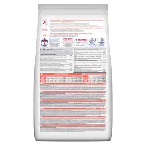 Hill’s Kitten Perfect Digestion Dry Cat Food back of pack