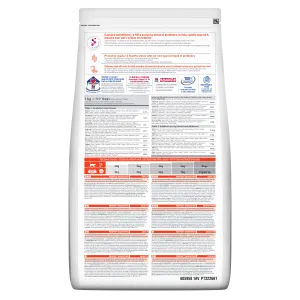 Hill’s Perfect Digestion Adult Dry Cat Food back of pack