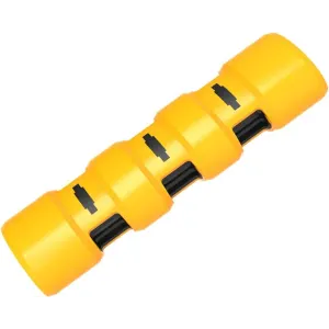 Yellow & black baton dog toy