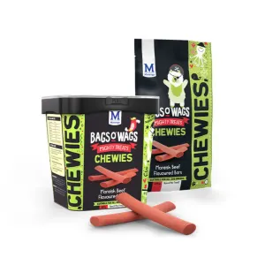 Bags O Wags Beef Bars Chewies Dog Treat group shot