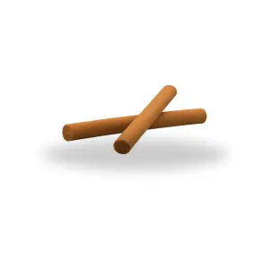two chicken sticks treats