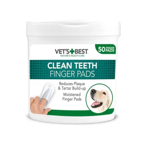 Vets Best Dental Finger Pad Wipes for Dogs & Cats