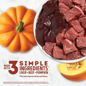 Bowl of beef, liver & pumkin