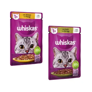 Whiskas chicken &amp; lamb in jelly pouches