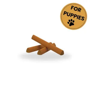image of treats with "for puppies" sticker