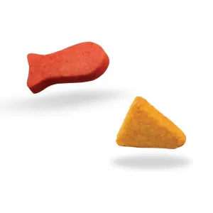 T&R is fish shaped, C&C is triangular shaped