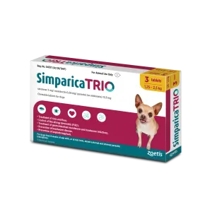 Yellow Simparica Trio with Chihuahua image
