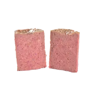 Out of pack turkey with liver wet dog food loaf