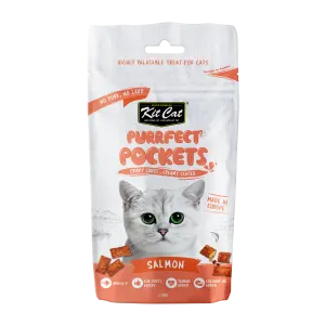 pack shot of the treats with a cat image and treats