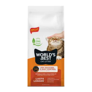World's Best Multiple Cat Clumping Cat Litter Low Tracking orange bag