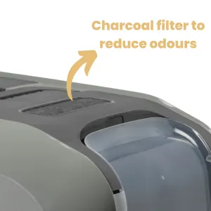 carbon filter in litter box to reduce odours