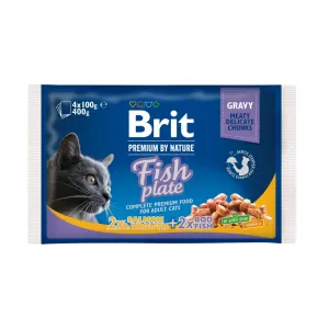 Brit Premium Cat Pouch Fish Plate packet