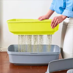 sifting the toilet side view