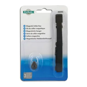 Pack of black cat collar & magnetic key for magnetic cat flap