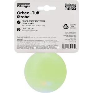 back of pack of green strobe ball
