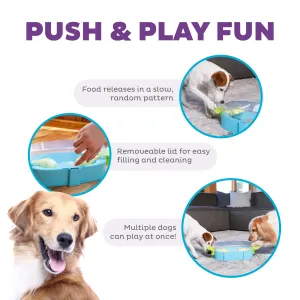 features of the toy with multiple dogs playing