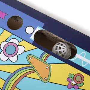 close up of the jingle balls inside scratcher