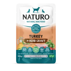 Naturo Adult Grain Free Turkey & Veg in Gravy Wet Dog Food
