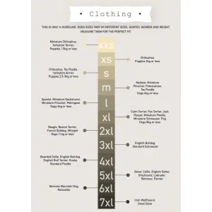 sizing for breeds