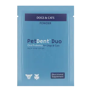 Pet Dent Duo Oral Probiotic Sachets for Dogs & Cats
