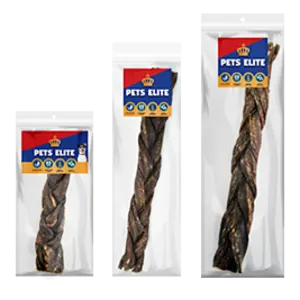 Pets Elite Beef Biltong Twists Dog Chew Treats