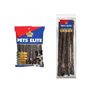 Pets Elite Beef Dry Sausage Dog Chew Treats