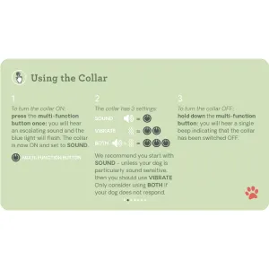 using the collar how to steps