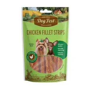 Dog Fest Chicken Fillet Strips Small Dogs Chew Treat