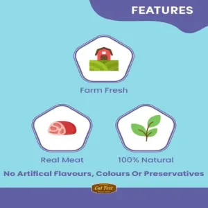 farm fresh, real meat and natural features of the treats