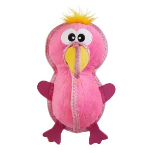 Xtreme Seamz Flamingo Pink Plush Dog Toy